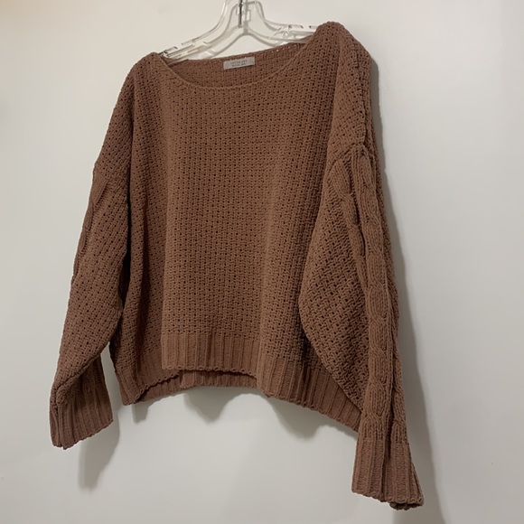 Mauve Chenille Knit Sweater - Picture 6 of 8